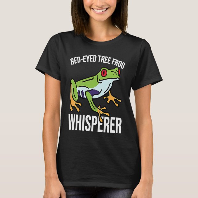 T-shirt Red Eyed Tree Frog Whisperer (Devant)