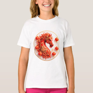 T-shirt Red Fire Horse - Conception de la fête du Nouvel A