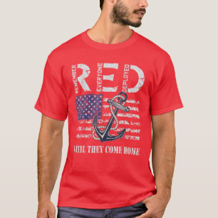 T-shirt Red Friday Militaire Déployé Marine Soldat US Dr