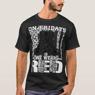 T-shirt Red Friday Militaires se souviennent de tous les d