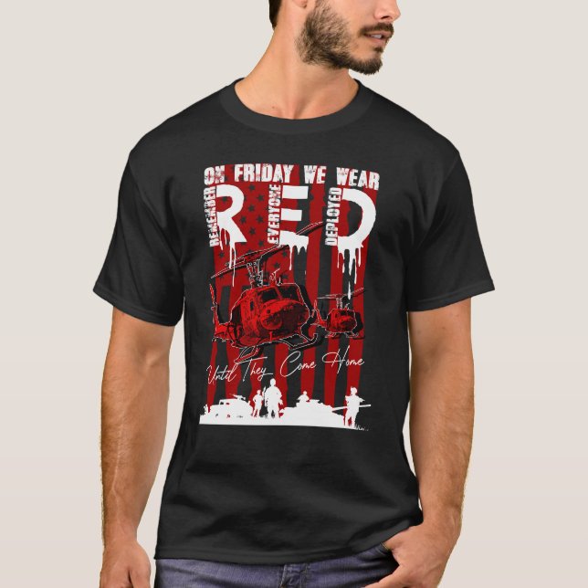 T-shirt RED Friday Souvenez-vous de tous ceux qui ont dépl (Devant)