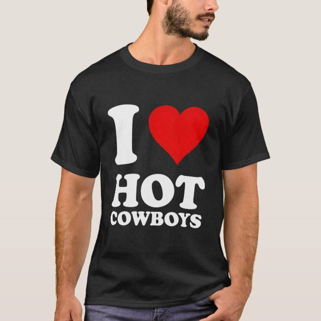 T-shirt Red He I Love Hot Cow (Devant)