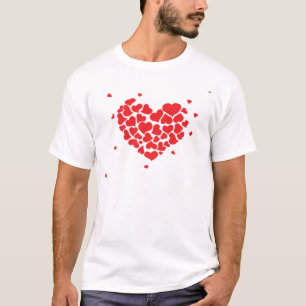 T-shirt Red hearts