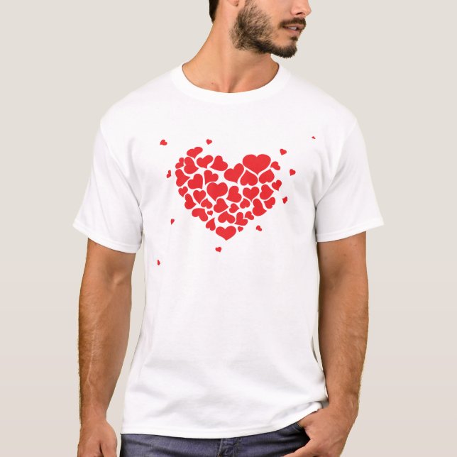 T-shirt Red hearts (Devant)