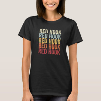 T-shirt Red Hook New York Red Hook NY Retro Vintage Text