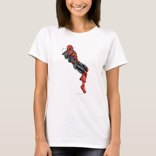 T-shirt Red Lantern Corps - Rage Leaning 2 (Devant)