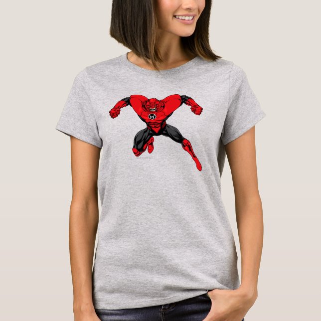 T-shirt Red Lanterne Corps - Rage Jump 1 (Devant)
