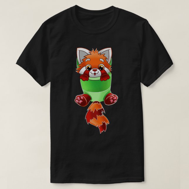 T-shirt Red Panda Baby Sling (Design devant)