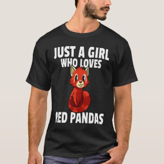 T-shirt Red Panda For Girls Women