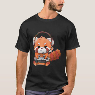 T-shirt Red Panda Gamer Jeu Red Panda