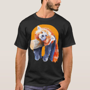 T-shirt Red Panda Hommes Femmes Rouge Panda Lover Graphism