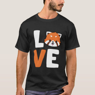 T-shirt Red Panda Love Animal Red Panda