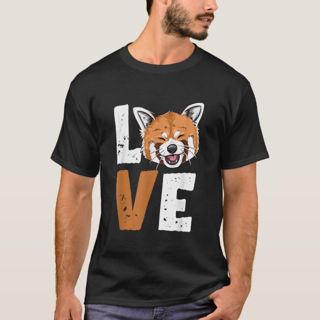 T-shirt Red Panda Love Red Panda (Devant)