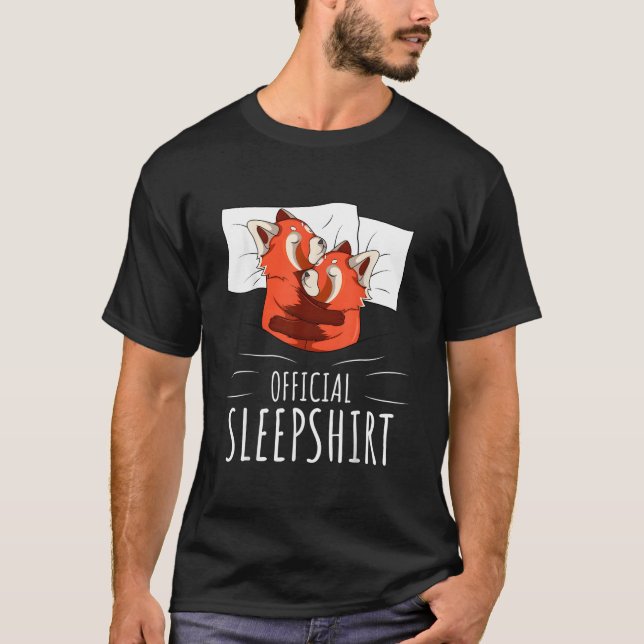 T-shirt Red Panda Official Sleep (Devant)
