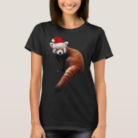 Red Panda Père Noël mignonne Casquette de Noël pou