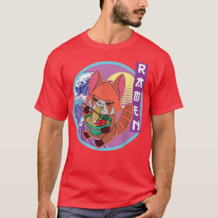 T-shirt Red Panda Ramen Noodle Japan Cuisine japanese Asia
