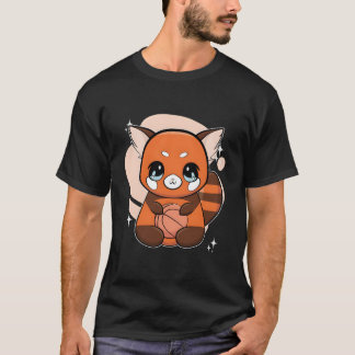 T-shirt Red Panda With Basketball