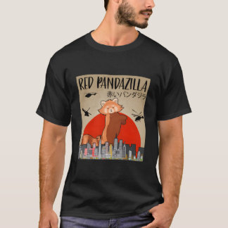 T-shirt Red Pandazilla Dancing Panda For Panda