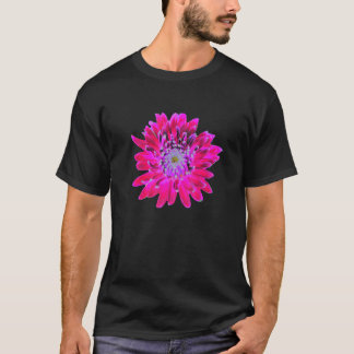 T-shirt Red  Pink And Magenta Dahlia Flower Bloom