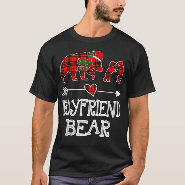 T-shirt Red Plaid Boyfriend Buffalo correspondant Pyjama C (Devant)