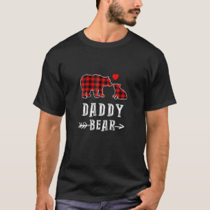 T-shirt Red Plaid Daddy Bear One Cub Correspondant Buffalo