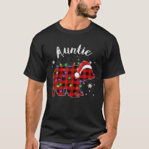 T-shirt Red Plaid Tante Oear Buffalo Famille Paja