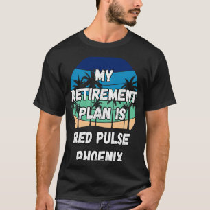 T-shirt Red Pulse Phoenix Crypto Mon plan de retraite est 