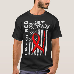 T-shirt Red Ribbon Brother En Droit Sensibilisation aux ma