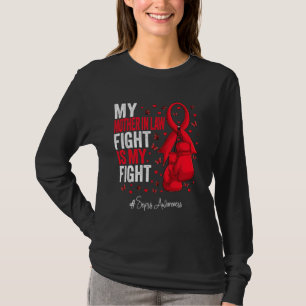 T-shirt Red Ribbon Mother in law Sepsis Sensibilisation