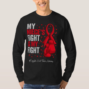 T-shirt Red Ribbon Niece Congestive Heart Failure Awards