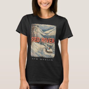 T-shirt Red River New Mexico Nm Skiing Extravaganza Sd778