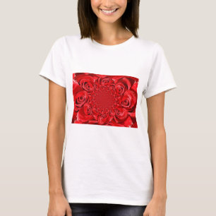 T-shirt Red Roses Kaleidoscope : Art Heureuse Sainte-Valen