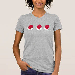 T-shirt Red Santa Claus Père Noël Casquettes Fête