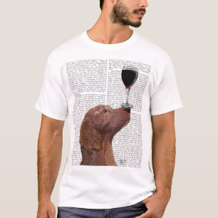 T-shirt Red Setter Chien Au Vin