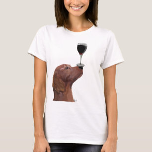 T-shirt Red Setter Dog Au Vin 2