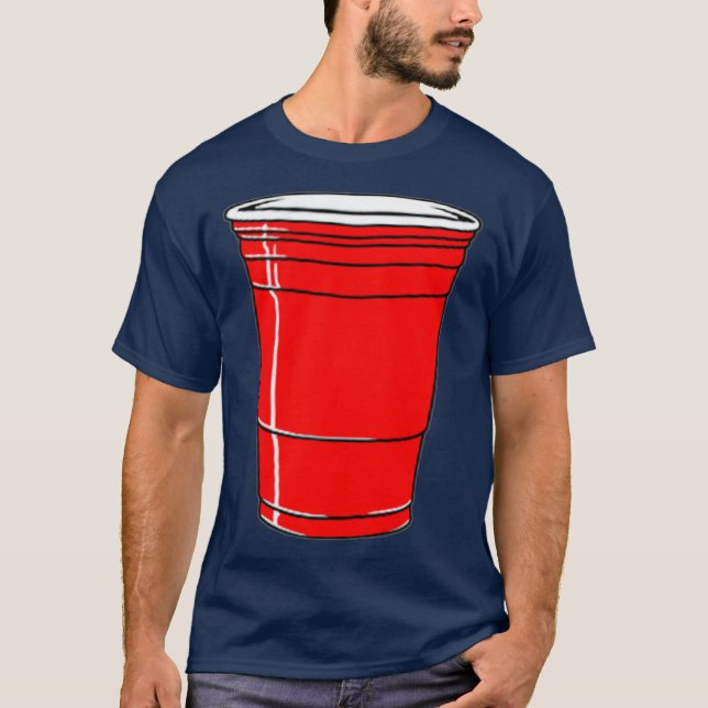 T-shirt Red Solo Drink Cup Drôle Graphisme (Devant)