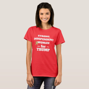 T-shirt RED Strong femme pour Trump