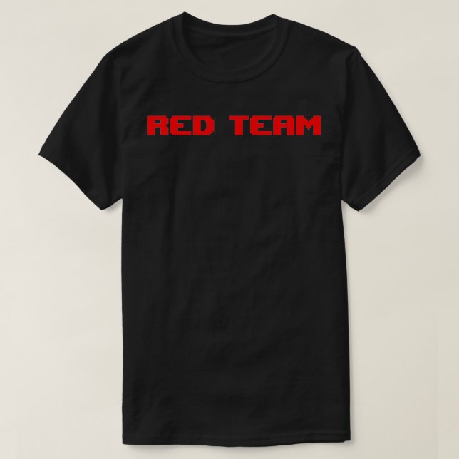 T-shirt Red Team Cyber Sécurité Raglan Baseball (Design devant)