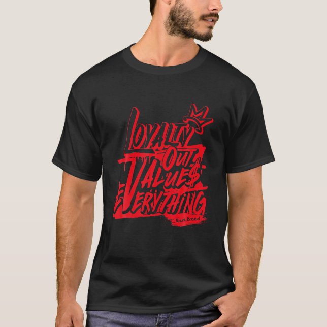 T-shirt Red Thunder 4S Tee Hiphop Streetwear Chaussures 4  (Devant)