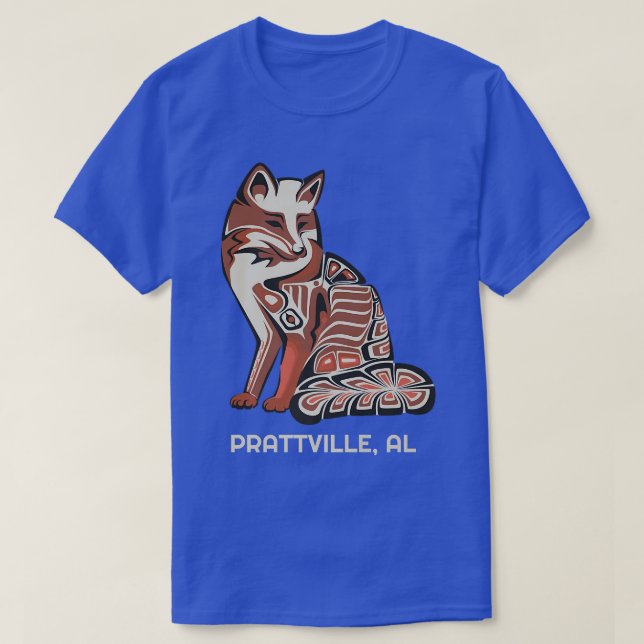 T-shirt Red Tribal Fo Prattville Native American Artwork (Design devant)