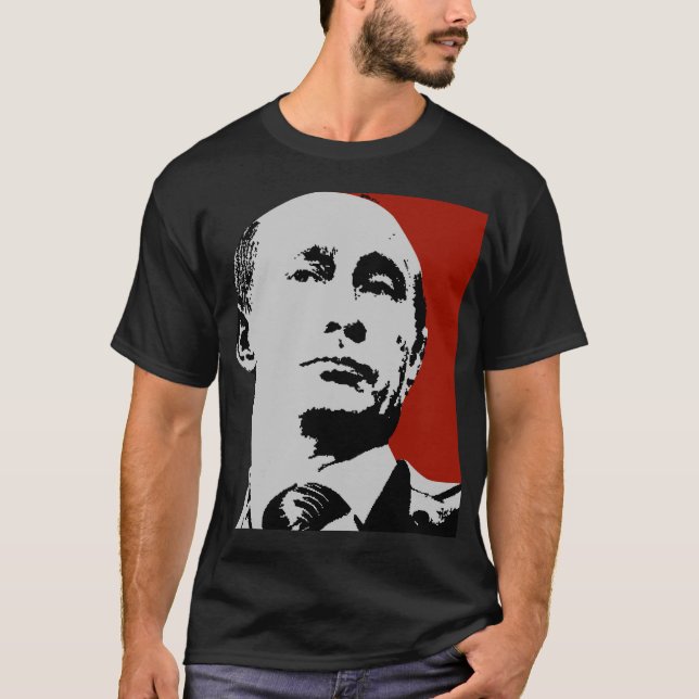 T-shirt Red Vladimir Poutine (Devant)