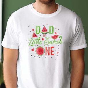 T-shirt Red Watermelon été 1er anniversaire, papa