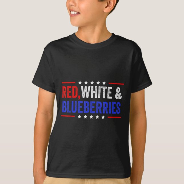 T-shirt Red, White And Blueberries Patriot Dom 2025  (Devant)
