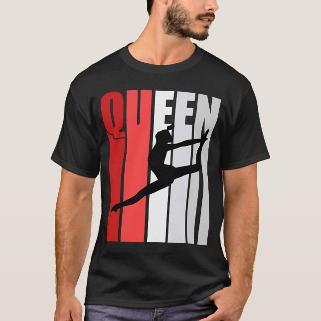 T-shirt Red Womens Danse Reine Anniversaire Danc Danc (Devant)