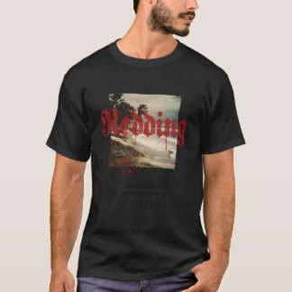 T-shirt Redding Californie Ca Tatouage Plage Surf
