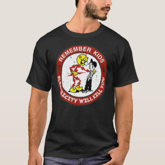 T-shirt Reddy Kilowatts Avertissement, L'électricité vous 