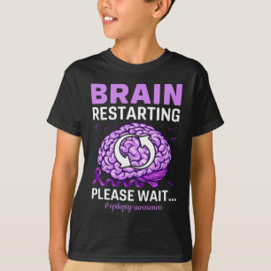 T-shirt Redémarrage du cerveau Veuillez attendre la prise 