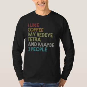 T-shirt Redeye Tetra Fish Café Aquarium Vintage Retro Te