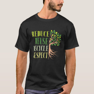 T-shirt Réduire la réutilisation Recycler la crise climati