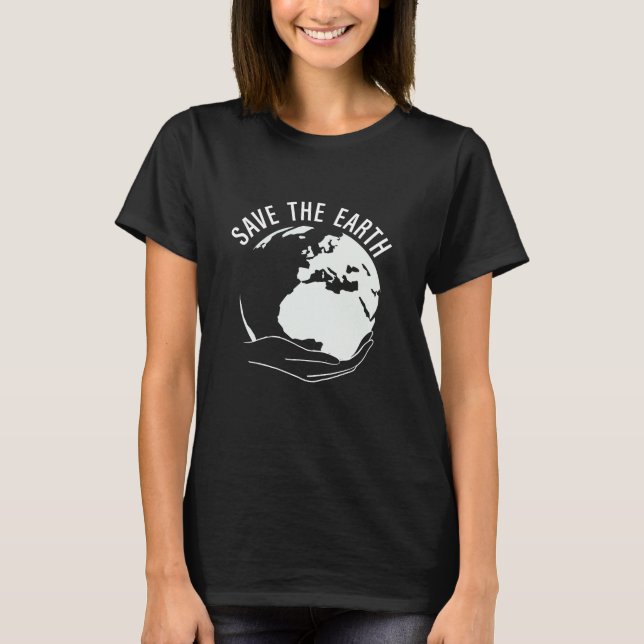 T-shirt Réduire la réutilisation recycler sauver la terre (Devant)